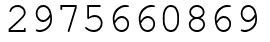 Число 2975660869.