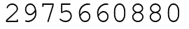 Число 2975660880.