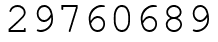 Число 29760689.