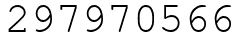 Число 297970566.