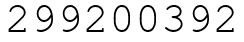 Число 299200392.