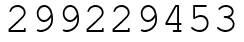 Число 299229453.