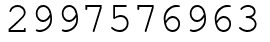 Число 2997576963.