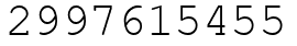 Число 2997615455.