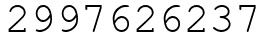 Число 2997626237.