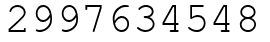 Число 2997634548.