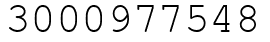 Число 3000977548.