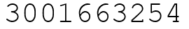 Число 3001663254.