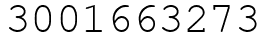 Число 3001663273.