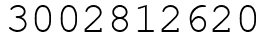 Число 3002812620.