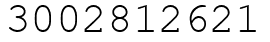 Число 3002812621.