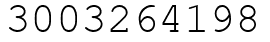 Число 3003264198.