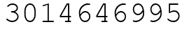 Число 3014646995.