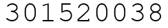 Число 301520038.
