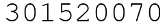 Число 301520070.