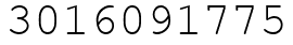 Число 3016091775.