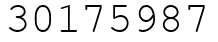 Число 30175987.