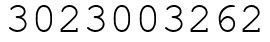 Число 3023003262.
