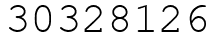 Число 30328126.