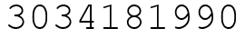 Число 3034181990.
