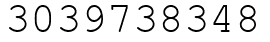 Число 3039738348.