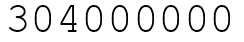 Число 304000000.