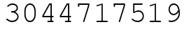 Число 3044717519.