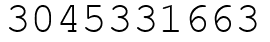 Число 3045331663.