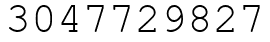 Число 3047729827.