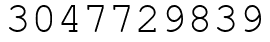 Число 3047729839.