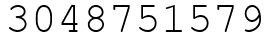 Число 3048751579.