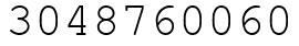 Число 3048760060.