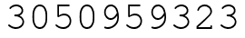 Число 3050959323.