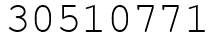 Число 30510771.