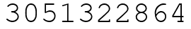 Число 3051322864.