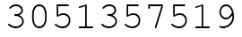 Число 3051357519.