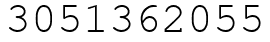 Число 3051362055.