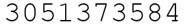 Число 3051373584.