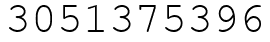 Число 3051375396.