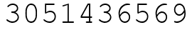 Число 3051436569.