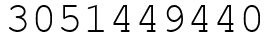 Число 3051449440.