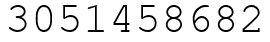Число 3051458682.