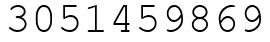 Число 3051459869.