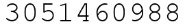 Число 3051460988.