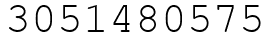 Число 3051480575.