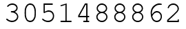 Число 3051488862.