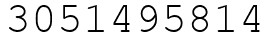 Число 3051495814.