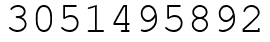 Число 3051495892.