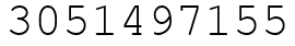 Число 3051497155.