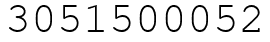 Число 3051500052.